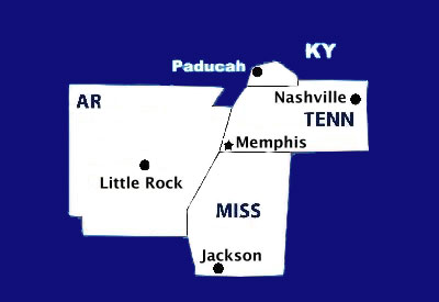 industrial equipment and parts map of territory served